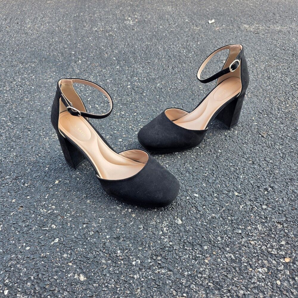 Kelly & Katie Elmonie Black 3.5” Heel Dress Shoes Women Sz 9